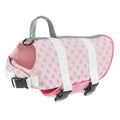 Dog Life Jacket - Keep Your Canine Safe with a Neoprene Life Vest - Designer Life Jackets - Perfect for Swimming and Boating - Pink/Silver Xx-Small